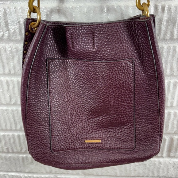 Rebecca Minkoff Darren Shoulder Bag Malbec Dust Bag - Picture 7 of 14